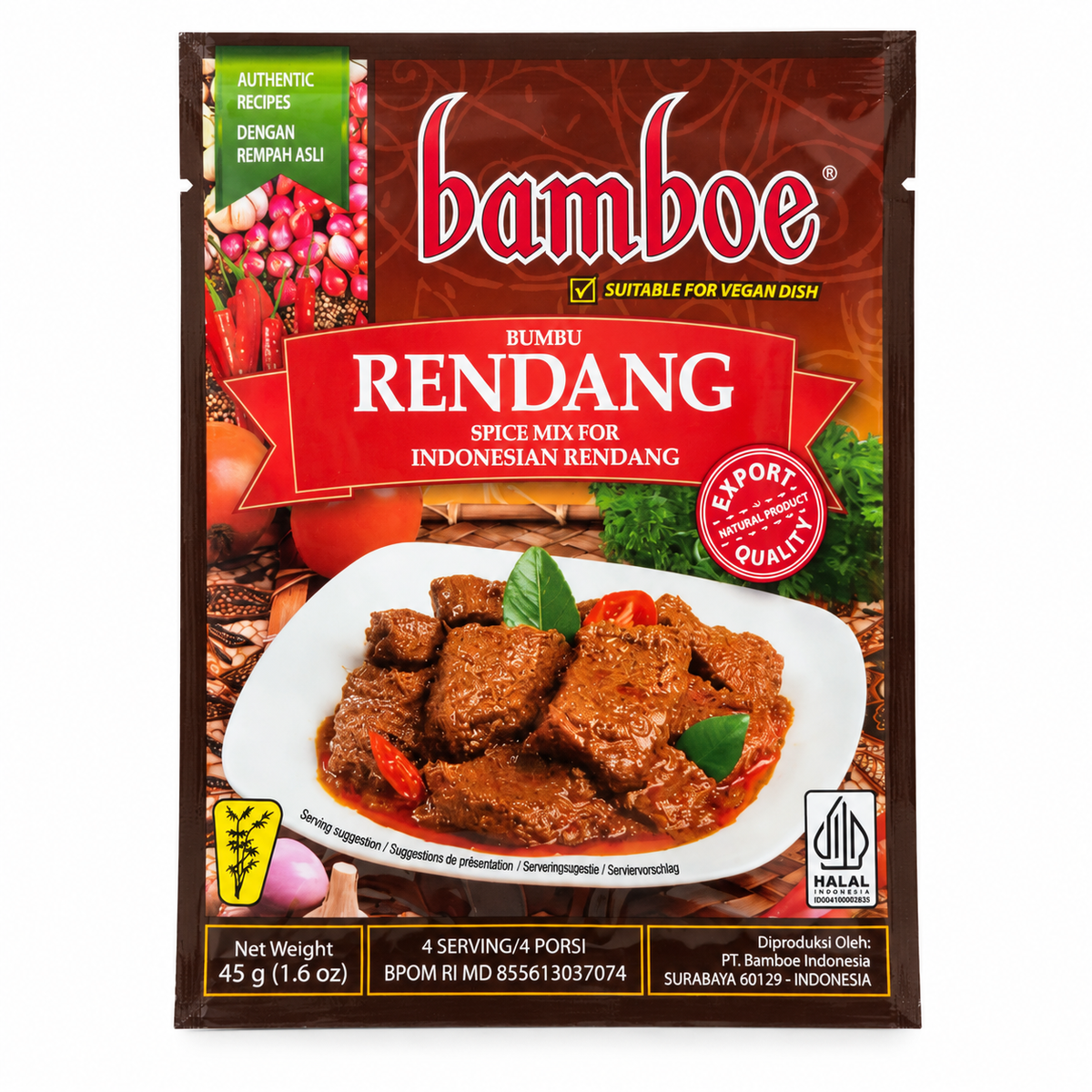 Pâte d’épices Rendang – Bamboe – 45g
