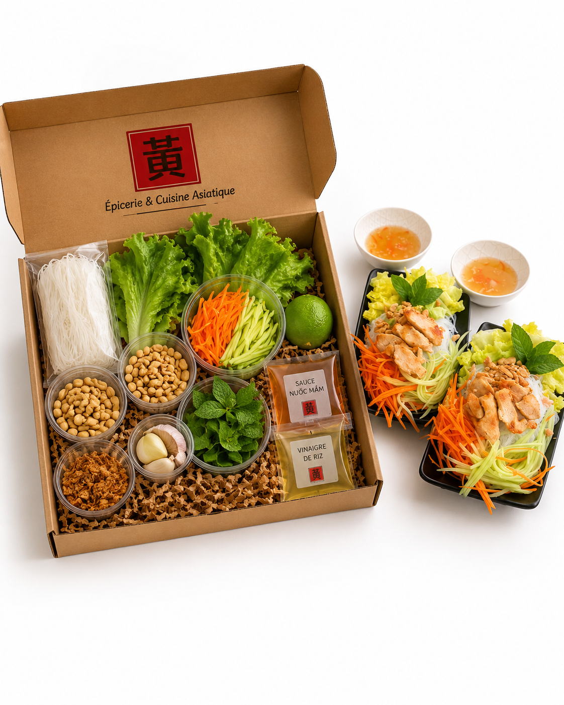 Kit repas - Salade vietnamienne au poulet - 4 pers