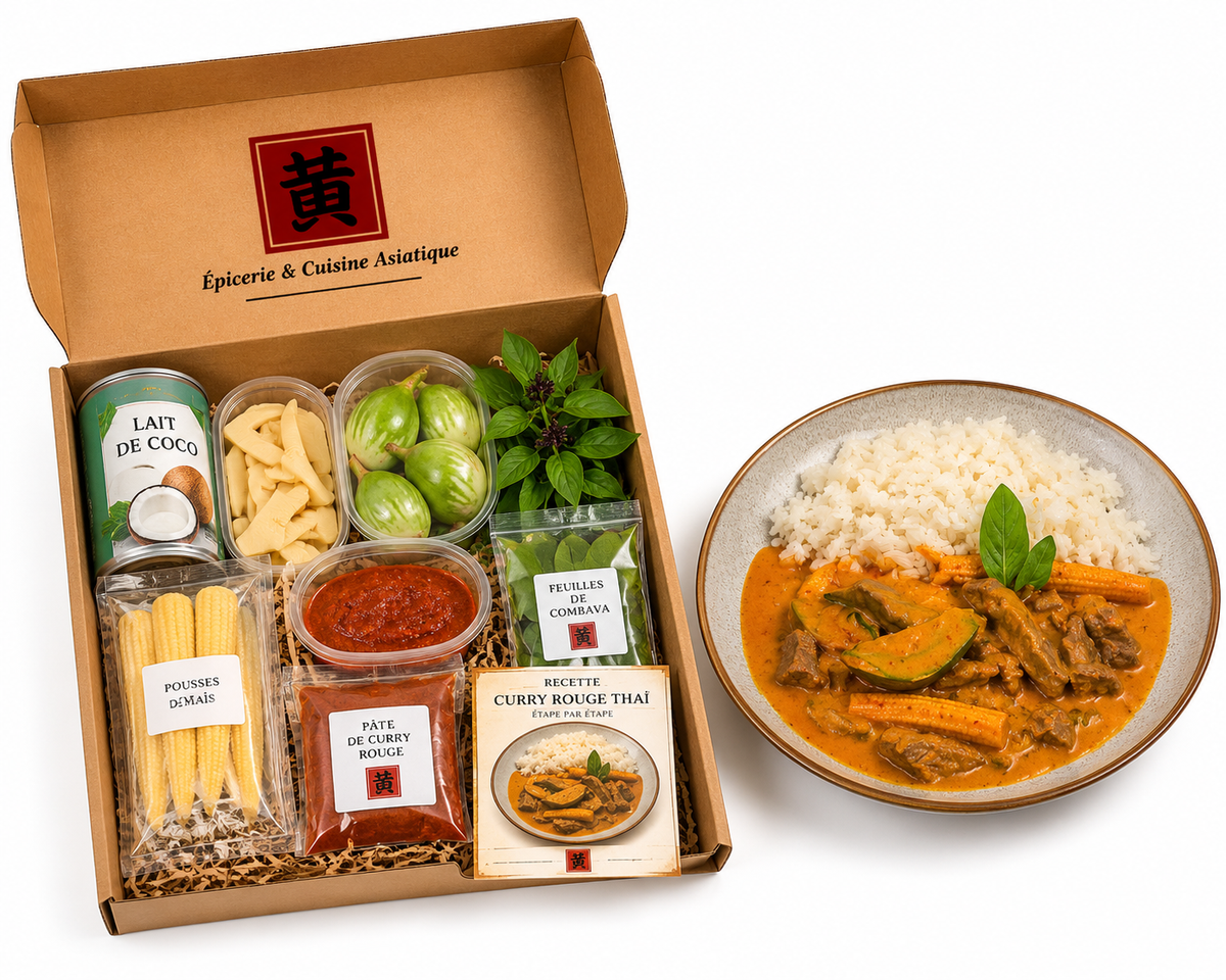 Kit Boeuf Thaï au curry rouge - 4 personnes