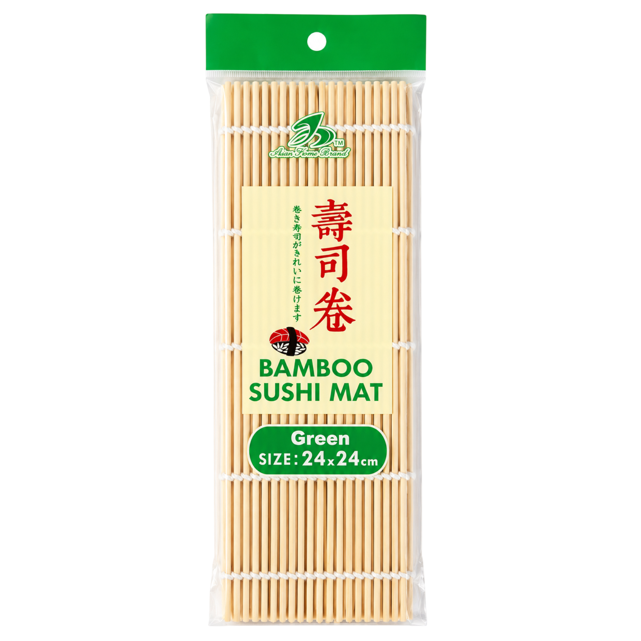 Tapis à Sushi en Bambou 24 x 24 cm – Makisu Traditionnel