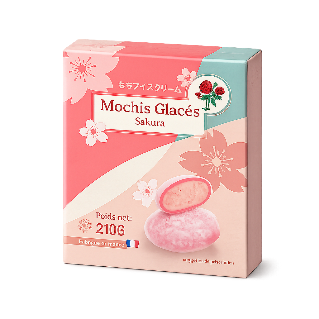 Red Rose - Mochis glacés au sakura - 210g