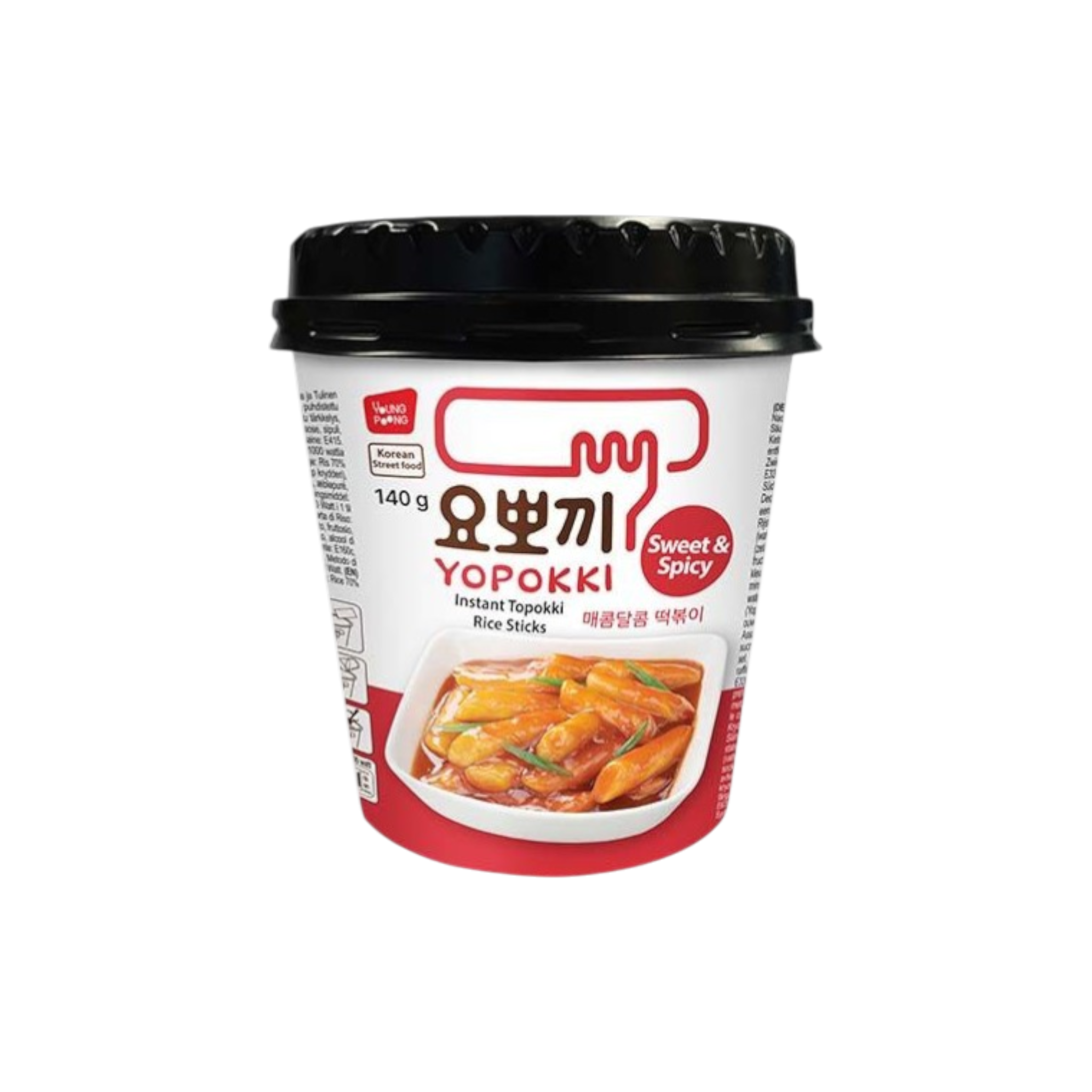 Topokki Instantané Doux & Épicé YOPOKKI – 140 g