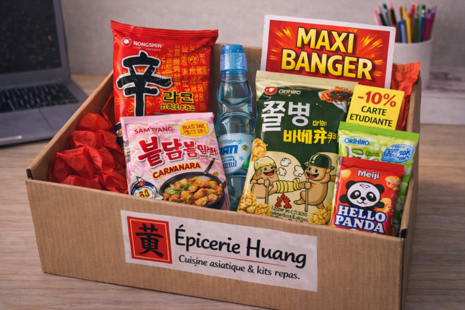 Box "Maxi Banger" – Le Kit de Survie Étudiant