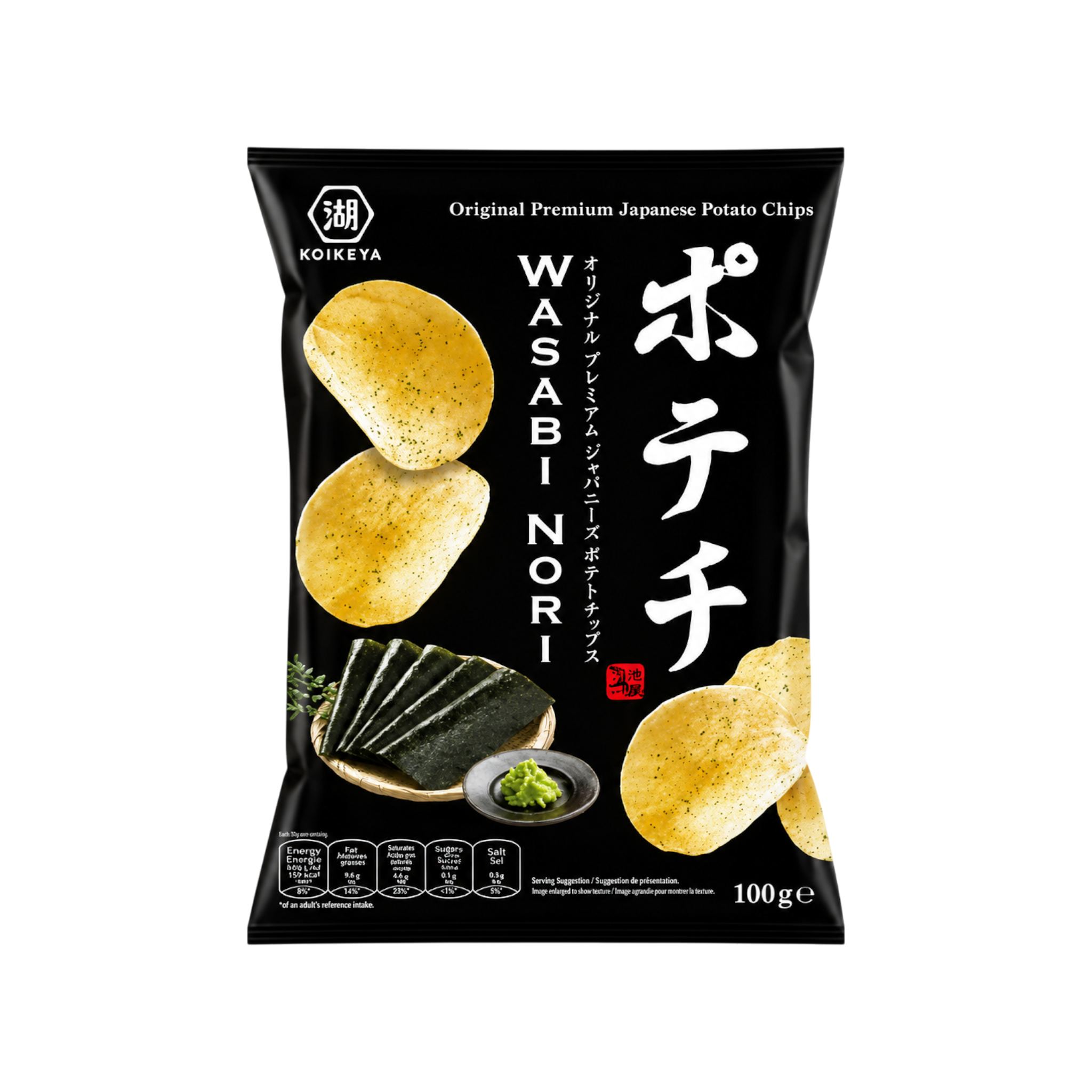 Chips Japonaises Wasabi & Nori KOIKEYA – 100 g