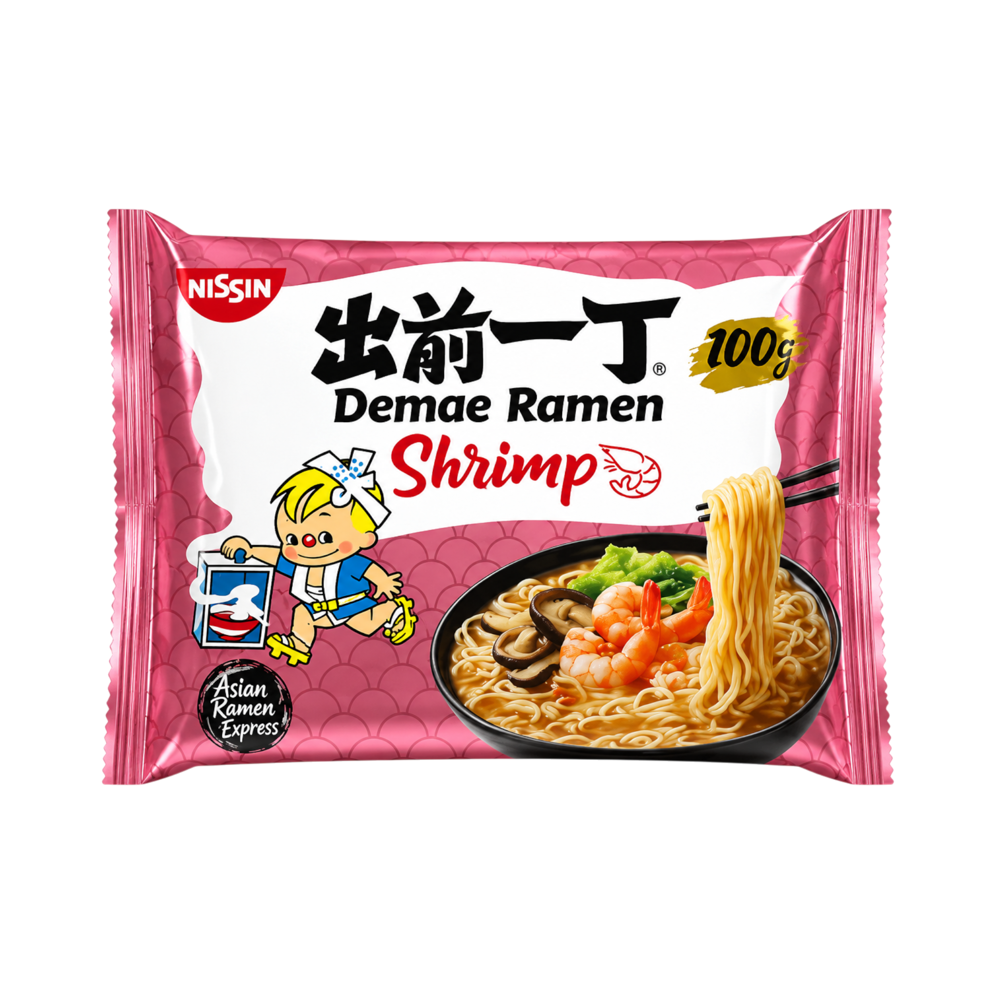 Nouilles Instantanées Demae Ramen Crevette – Nissin – 100 g