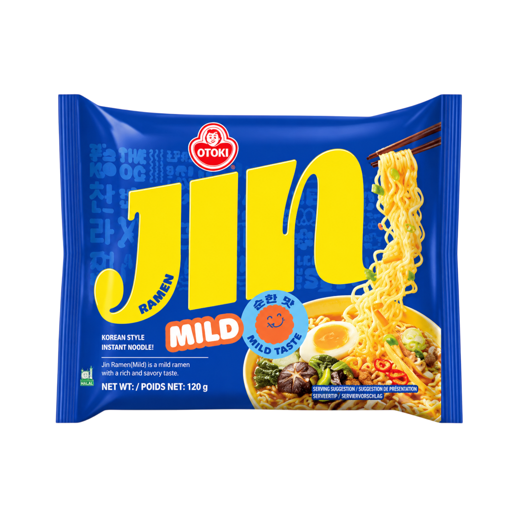 Nouilles Instantanées Jin Ramen Mild OTTOGI – 120 g