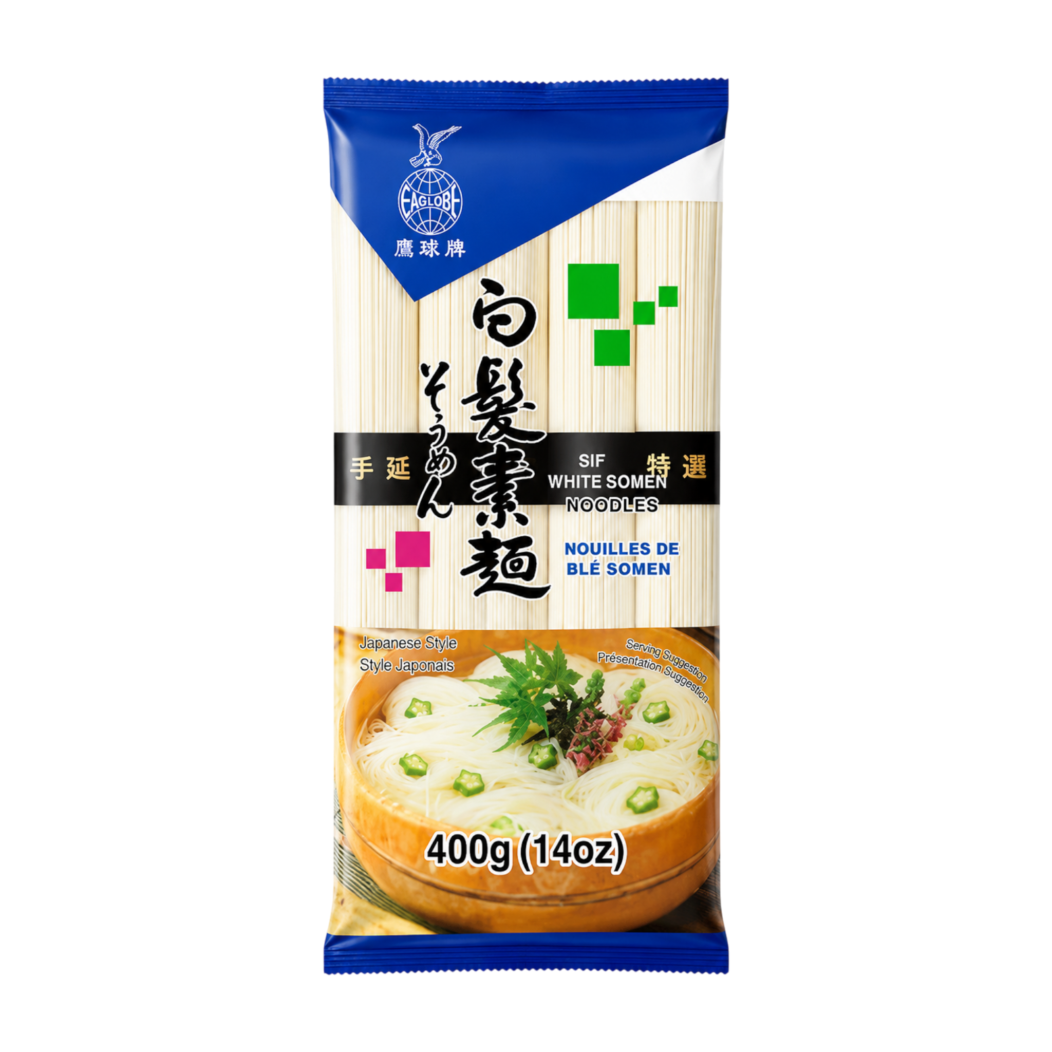 Nouilles Somen Japonaises EAGLOBE – 400 g
