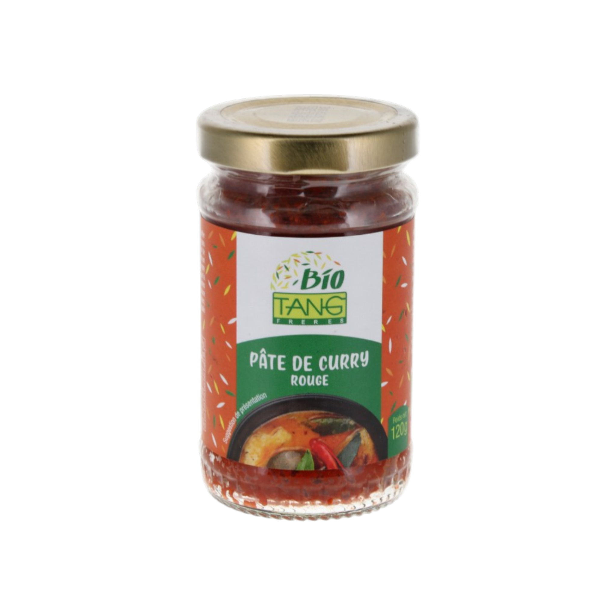 Pâte de Curry Rouge Bio Bio Tang – 120 g