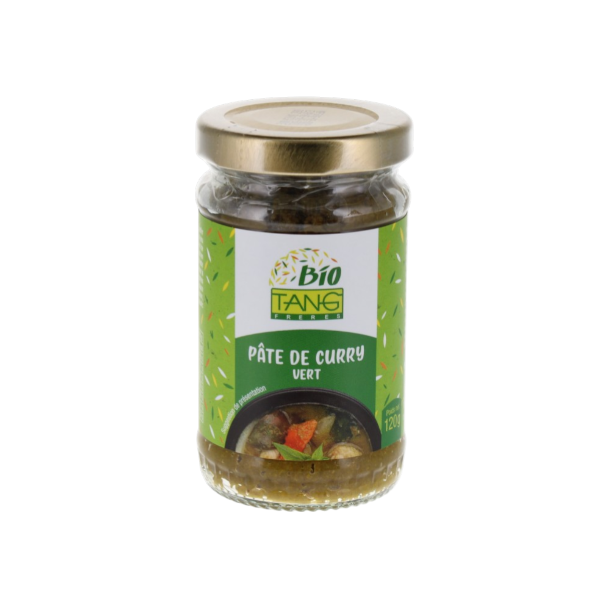 Pâte de Curry Vert Bio Bio Tang – 120 g